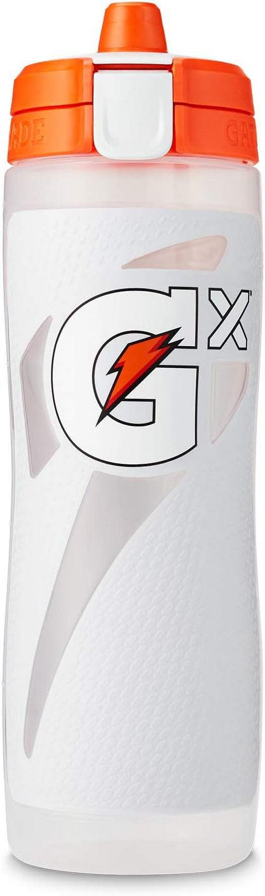 Gx Hydration System Non-Slip Squeeze Bottle 30 Oz (White)